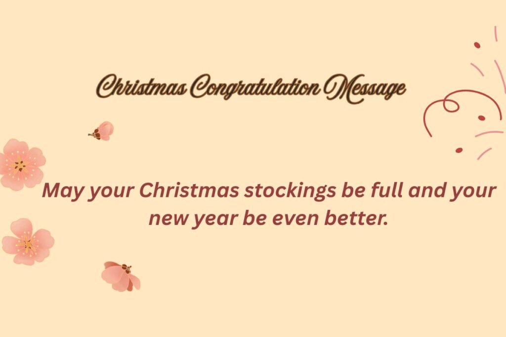 Christmas Congratulation Message