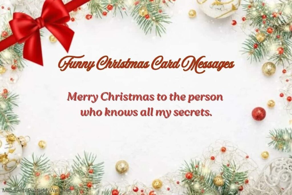 Funny Christmas Card Messages