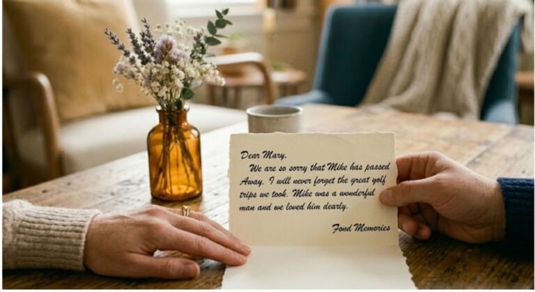 How to Write a Condolence Message