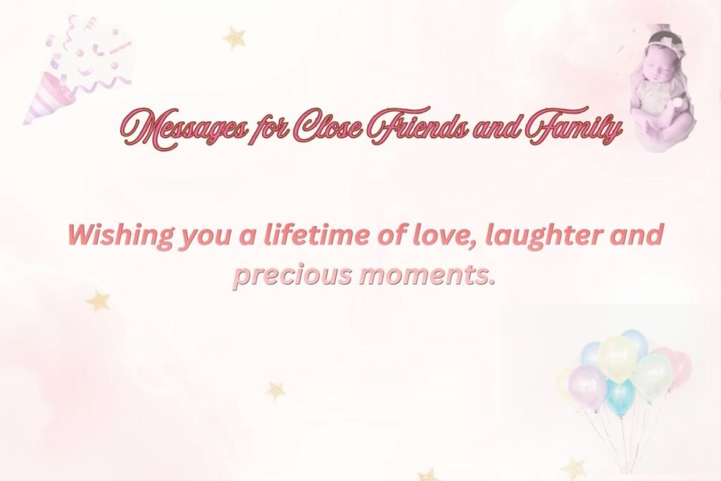 Messages for Close Friends and Family