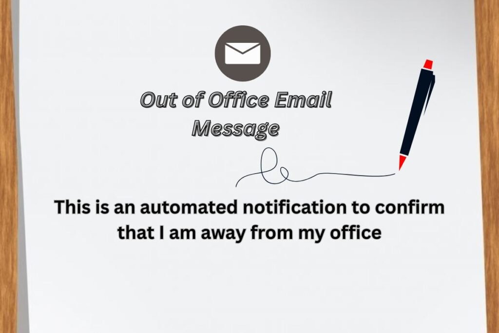 Out of Office Email Message