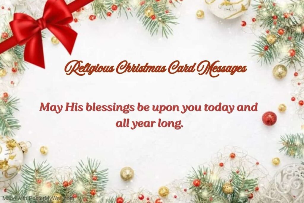Religious Christmas Card Messages