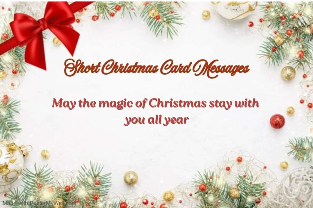 Short Christmas Card Messages