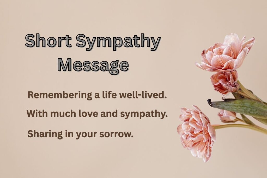 Short Sympathy Message