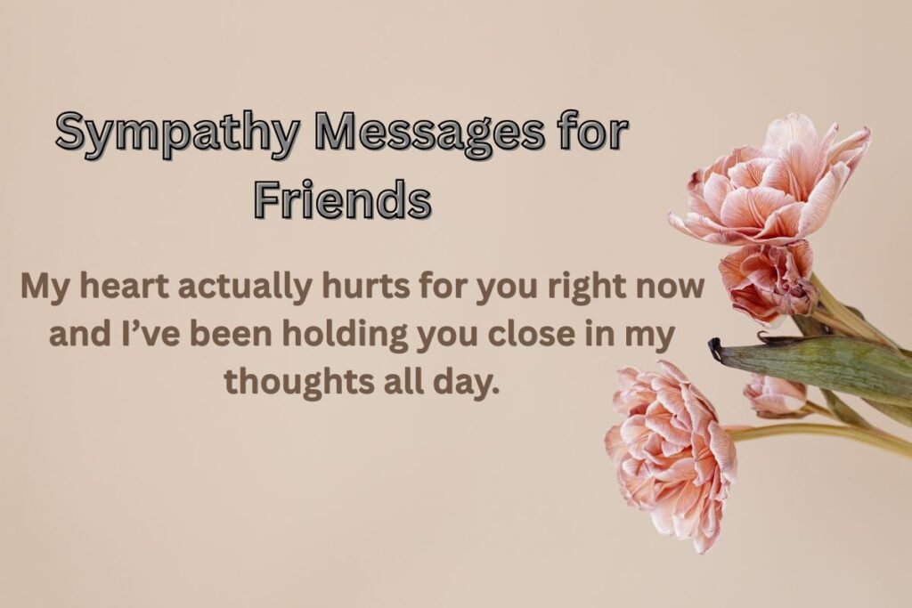 Sympathy Messages for Friends
