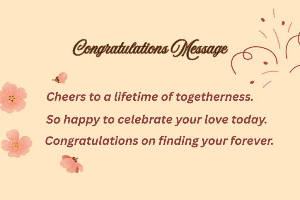 Wedding Congratulations Messages: