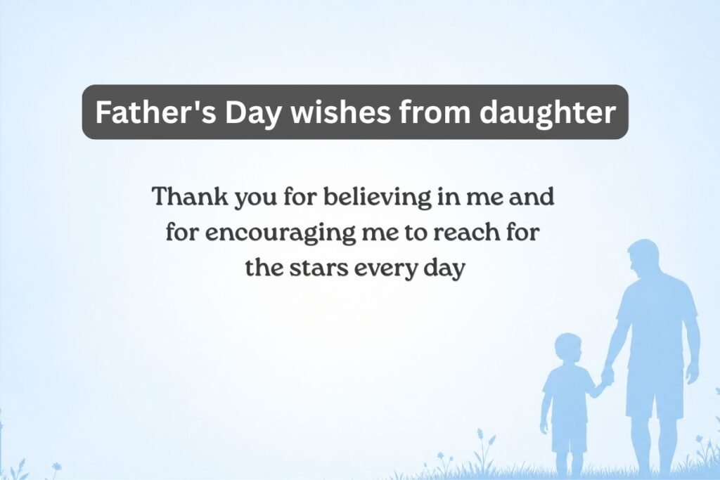 Father's Day wishes from daughter