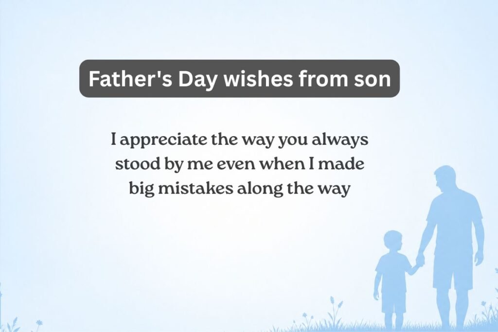Father's Day wishes from son