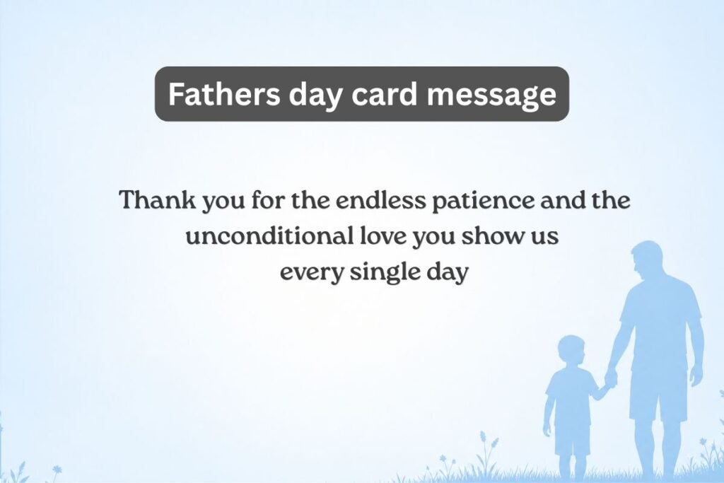 Fathers day card message