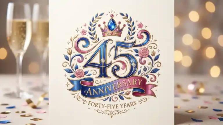 45 Year Anniversary Symbol IMAGE