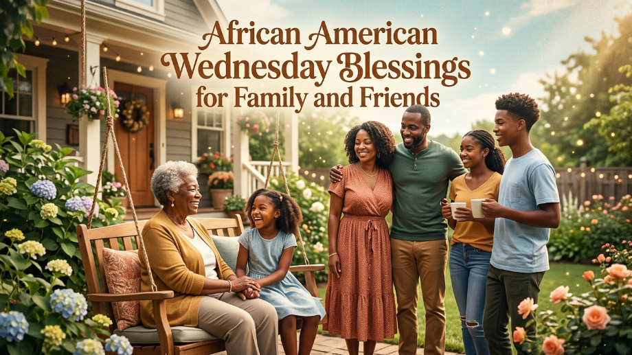 African American Wednesday Blessings for Family and Friends image