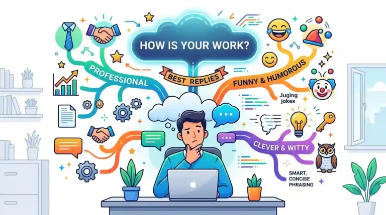 Best Replies to “How Is Your Work?” (Professional, Funny How Is Your Work image