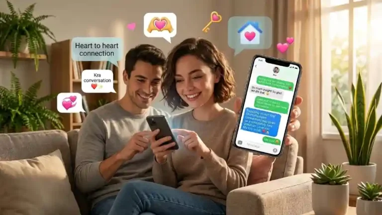 Flirty Responses to Thinking of You Text image