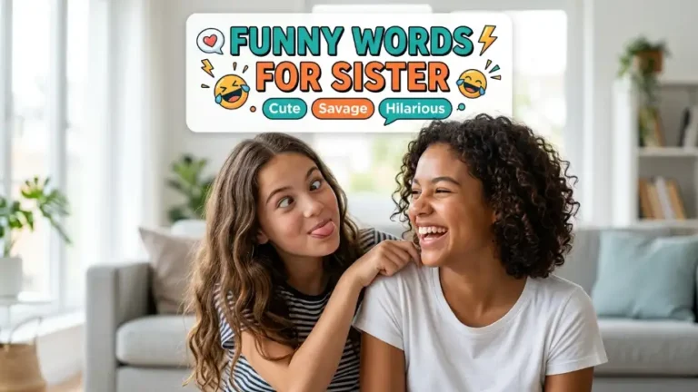 Funny Words for Sister image
