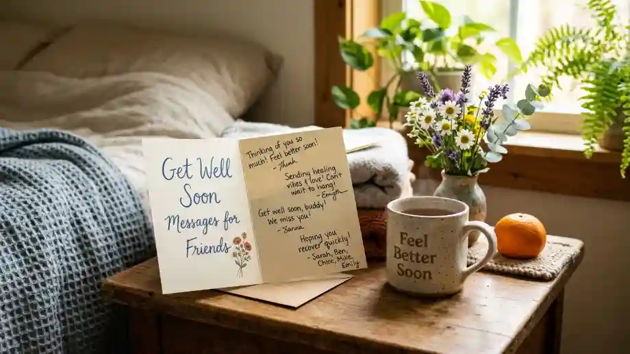 Get Well Soon Messages for Friends image
