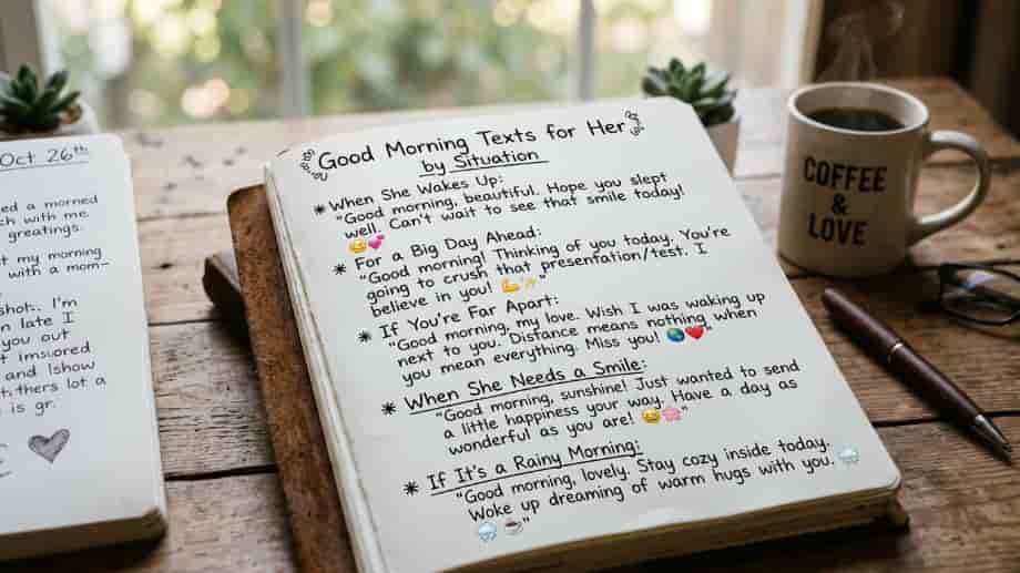 Good Morning Texts for Her by Situation image