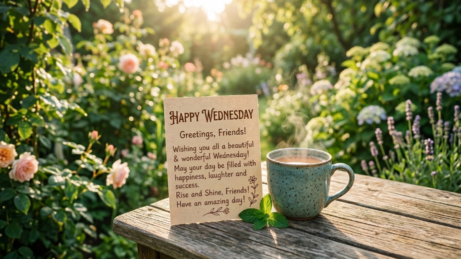 Good Morning Wednesday Wishes for Friends image 