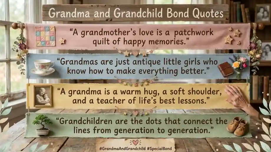 Grandma and Grandchild Bond Quotes image