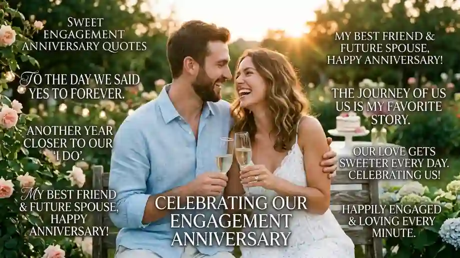 Sweet Engagement Anniversary Quotes image
