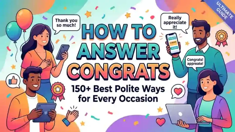 how to answer congrats image