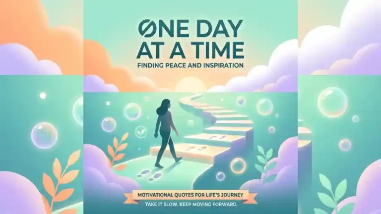 Best One Day at a Time Quotes for Life one day at a time quotes image