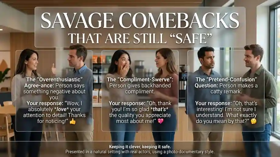 Savage Comebacks That Are Still “Safe” image