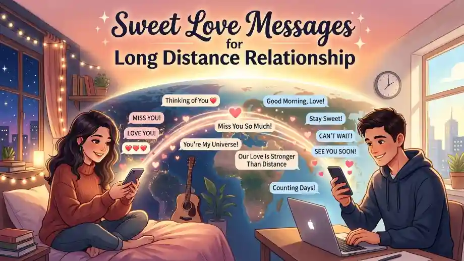 Sweet Love Messages for Long Distance Relationship image