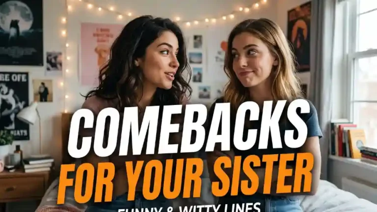 Funny Comebacks for Your Sister comebacks for your sister image